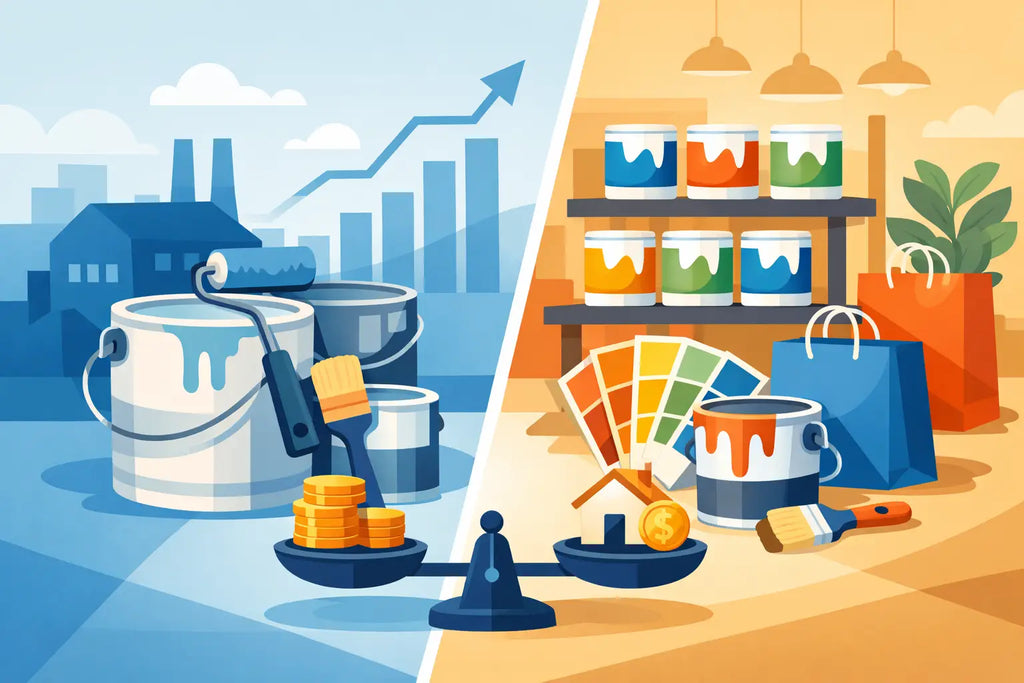 Trade Paint vs Retail Paint: Which Pays Off?