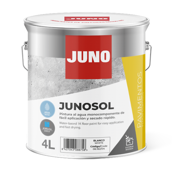 Juno Junosol Water-Based Floor & Driveway Paint - Yellow