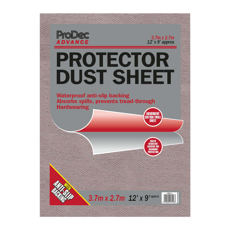 ProDec Advance Water Resistant Protector Cotton Dust Sheet