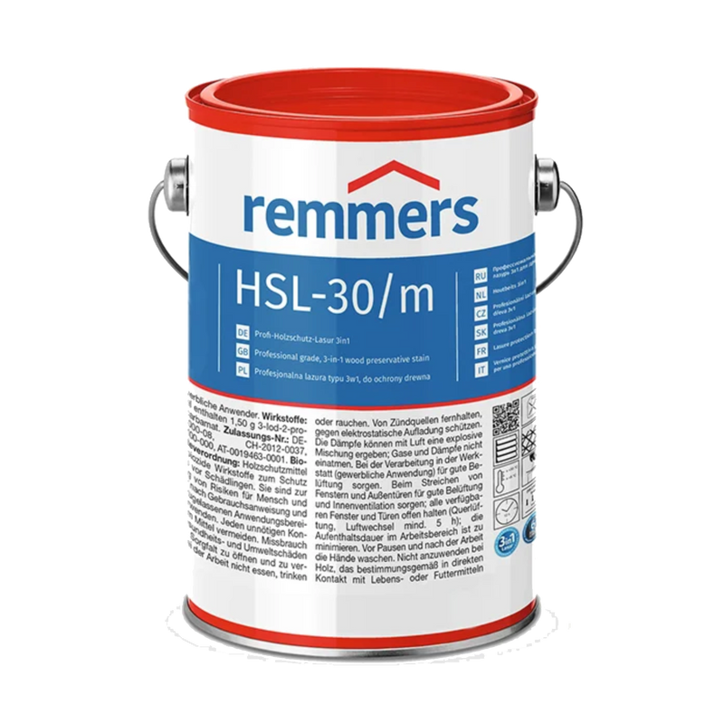 Remmers Aqua HSL-35/m Premium Wood Stain 3 in 1 - 5L