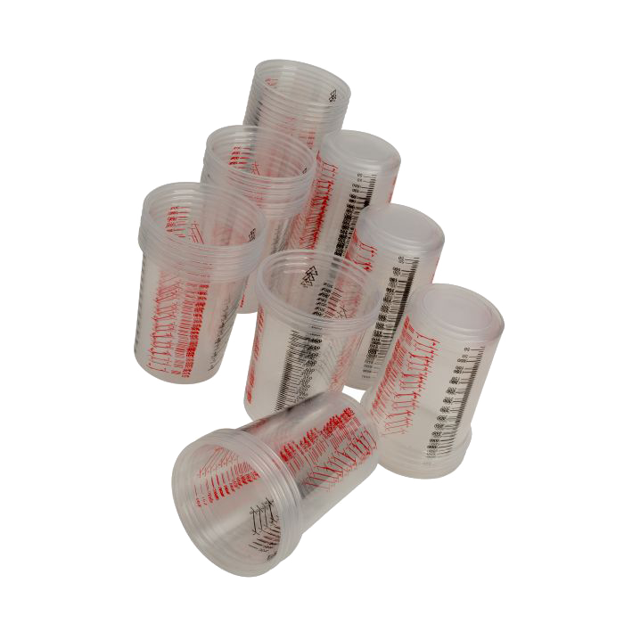 FM Plastic Paint Mixing Cups 600ml (50 Pack)