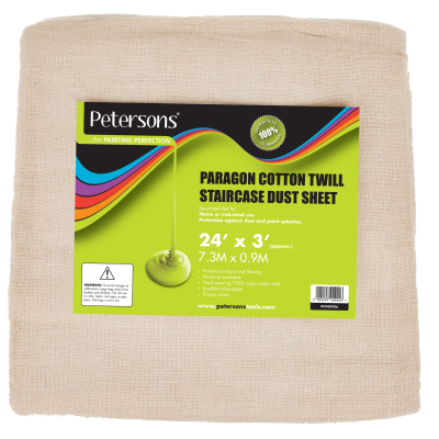 Petersons Paragon Cotton Twill Staircase Dust Sheet 24 x 3ft