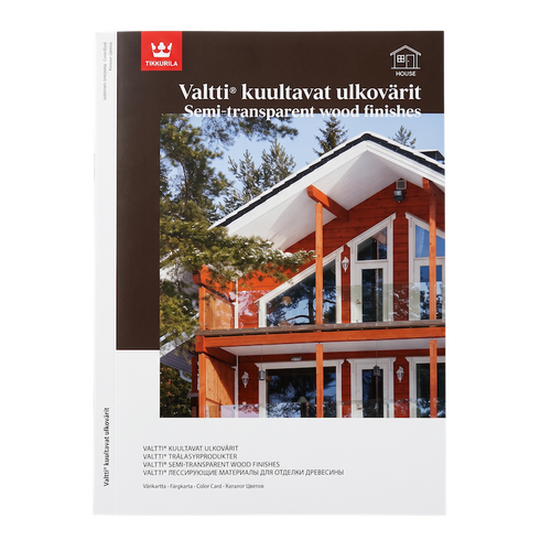 Tikkurila Transparent Wood Finishes Colour Card