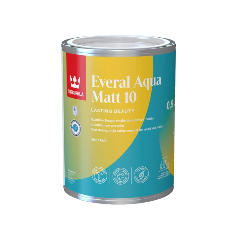 Tikkurila Everal Aqua 10 Interior / Exterior Trim & Metal Paint