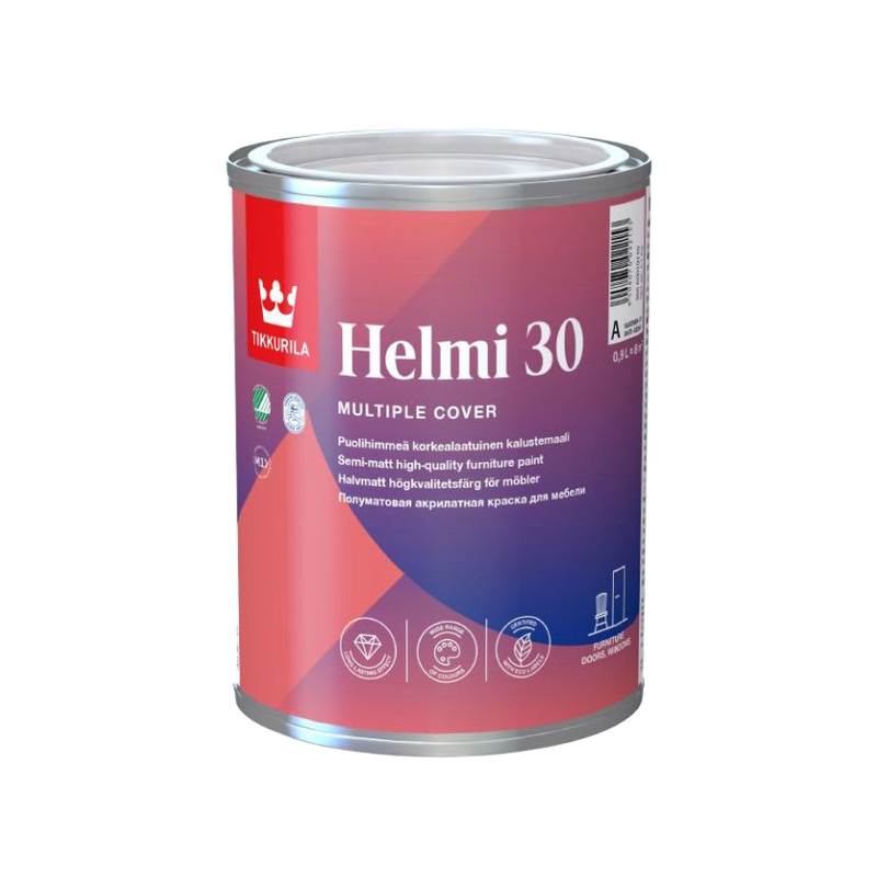 Tikkurila Helmi 30 Semi-Matt Interior Wood & Metal Paint