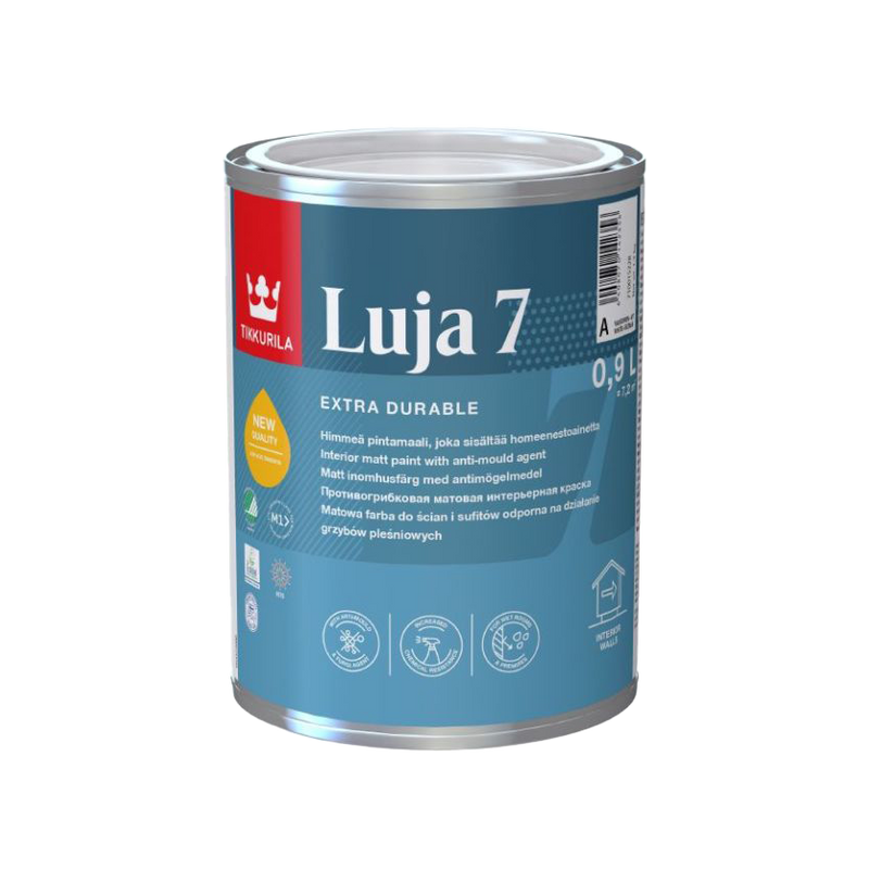 Tikkurila Luja 7 Durable Anti-Mould Matt Interior Paint