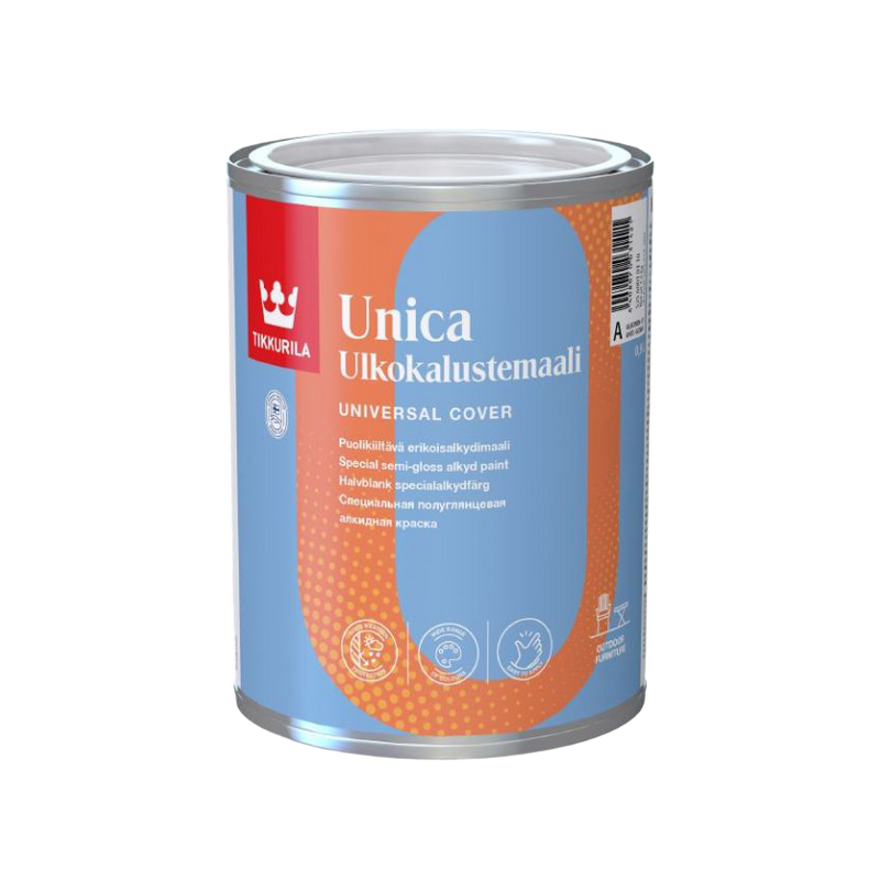 Tikkurila Unica Enamel Semi-Gloss Wood & Metal Paint