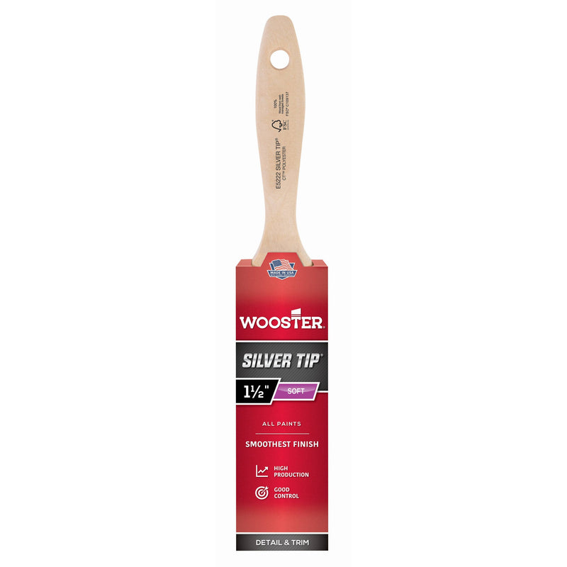 Wooster Silver Tip Soft Flat Sash Paint Brushes