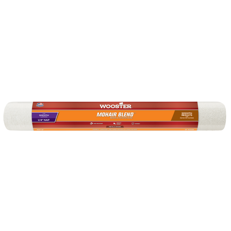 Wooster 18 Inch Mohair Blend Paint Roller Sleeve 1/4 Nap