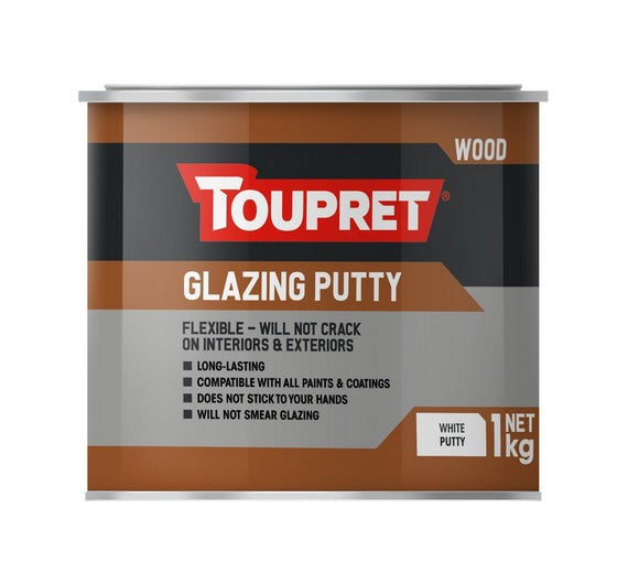 Toupret Glazing Putty 1Kg (White) Buy Online on Paintlab, Ireland