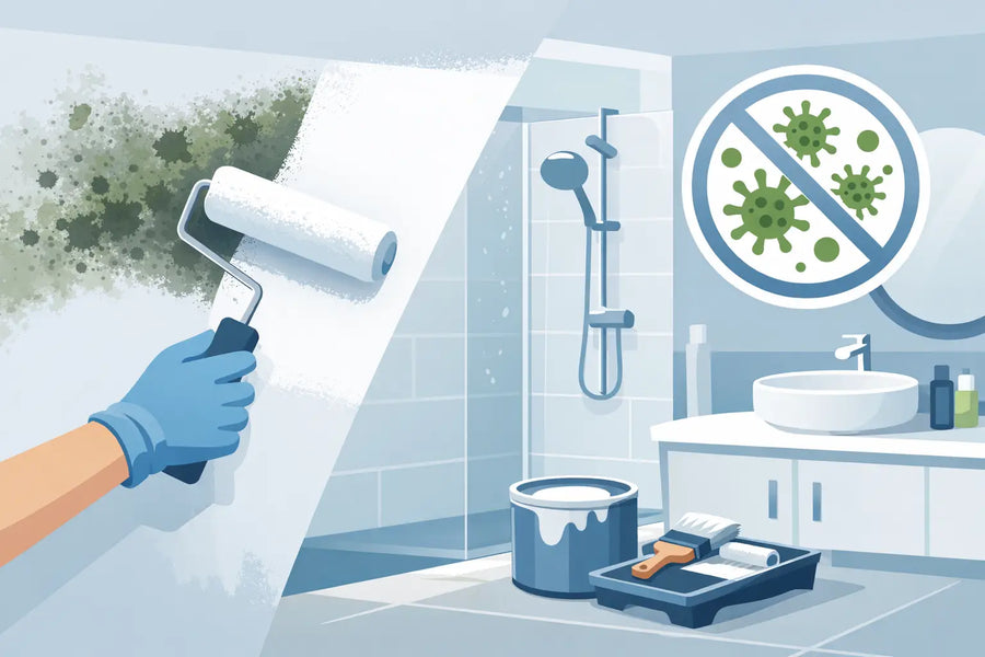 Anti mould paint for bathroom walls
