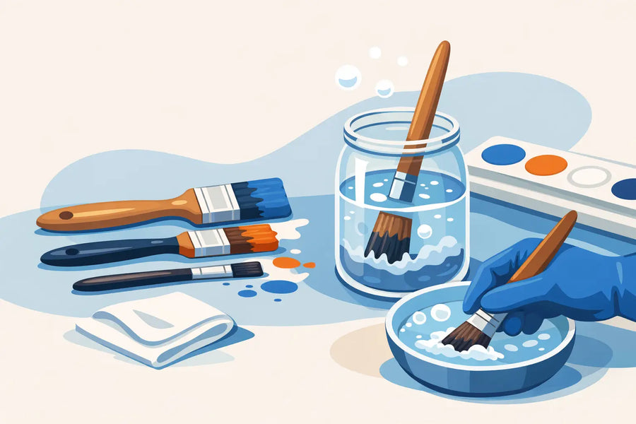 How to Clean Paint Brushes Without Ruining Them