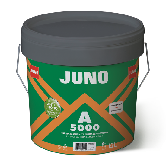 Juno A5000 Anti-Mould Exterior Matt Paint - White