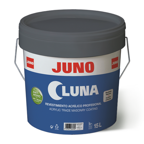 Juno Luna Anti-Mould High Build Matt Masonry Paint 15L