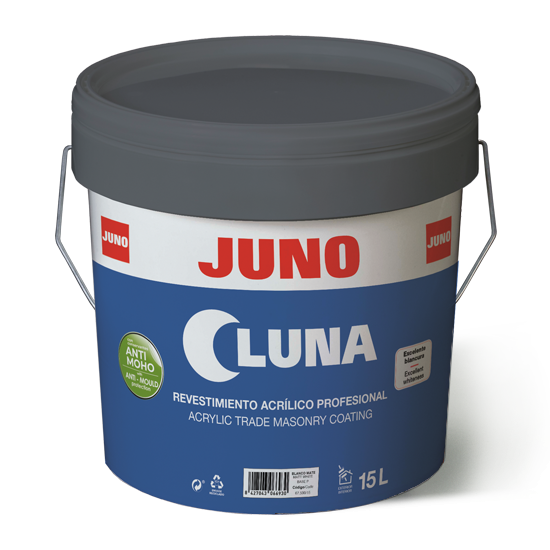 Juno Luna Anti-Mould High Build Matt Masonry Paint 15L