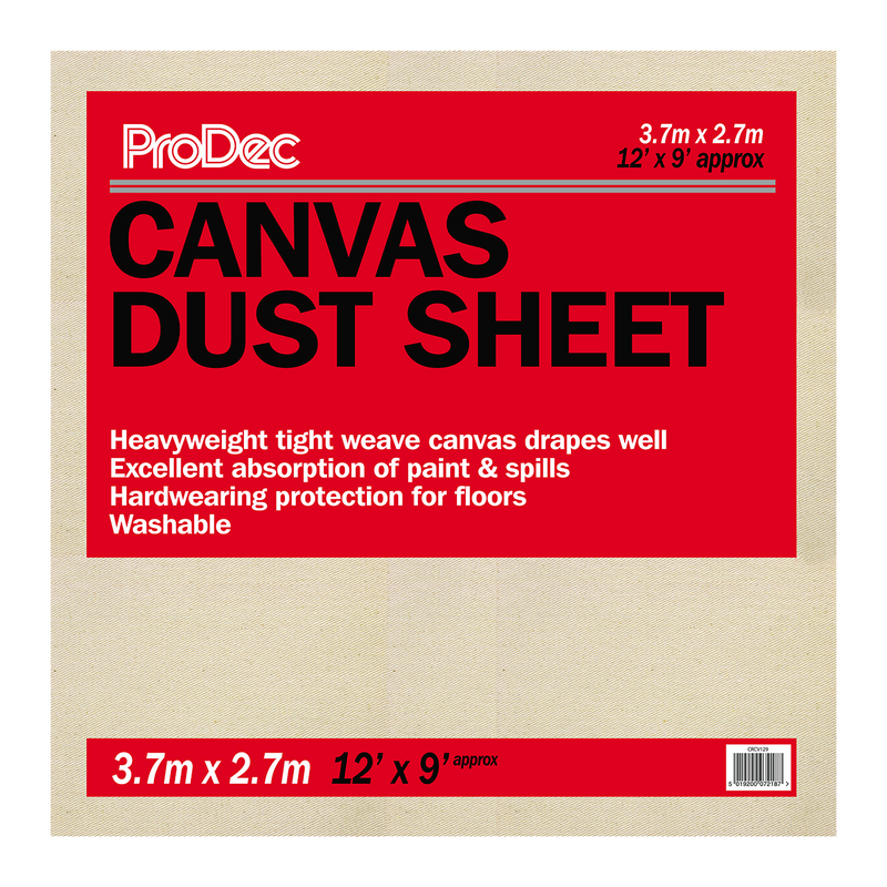 ProDec Cotton Canvas Dust Sheet