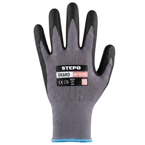 Stepo Drako Nitrile Grip Gloves for Painters