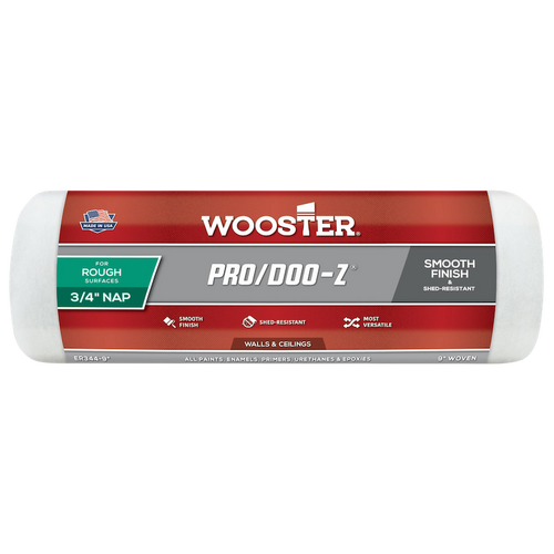 Wooster 9 Inch Pro/Doo-Z Paint Roller Sleeve - 3/4 Nap - 1.75 Core