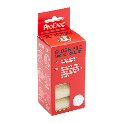 ProDec 2 Inch Gloss Pile Micro Paint Roller Sleeves (10 Pack)