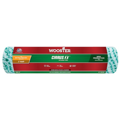 Wooster 14 Inch Cirrus X Paint Roller Sleeve 1 Inch Nap