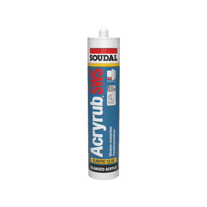 Soudal Acryrub Caulk White 310ml