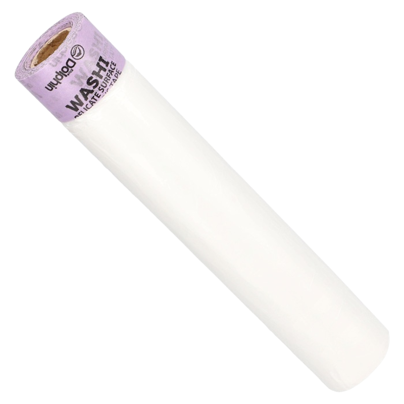 Delicate Surface Pre Taped Washi Tape Plastic Roll