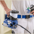 Graco Ultra QuickShot II worn on the belt carrying system