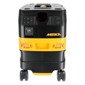 Mirka DEXOS 1217 M front view with the control panel, hose diameter settings and power take-off socket