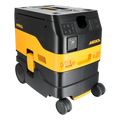 Mirka DEXOS 1217 M AFC dust extractor from the opposite side, showing the tank release catch