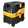 Mirka DEXOS 1217 M AFC dust extractor, 17 litre M class, on wheels with tool case mounts on the lid