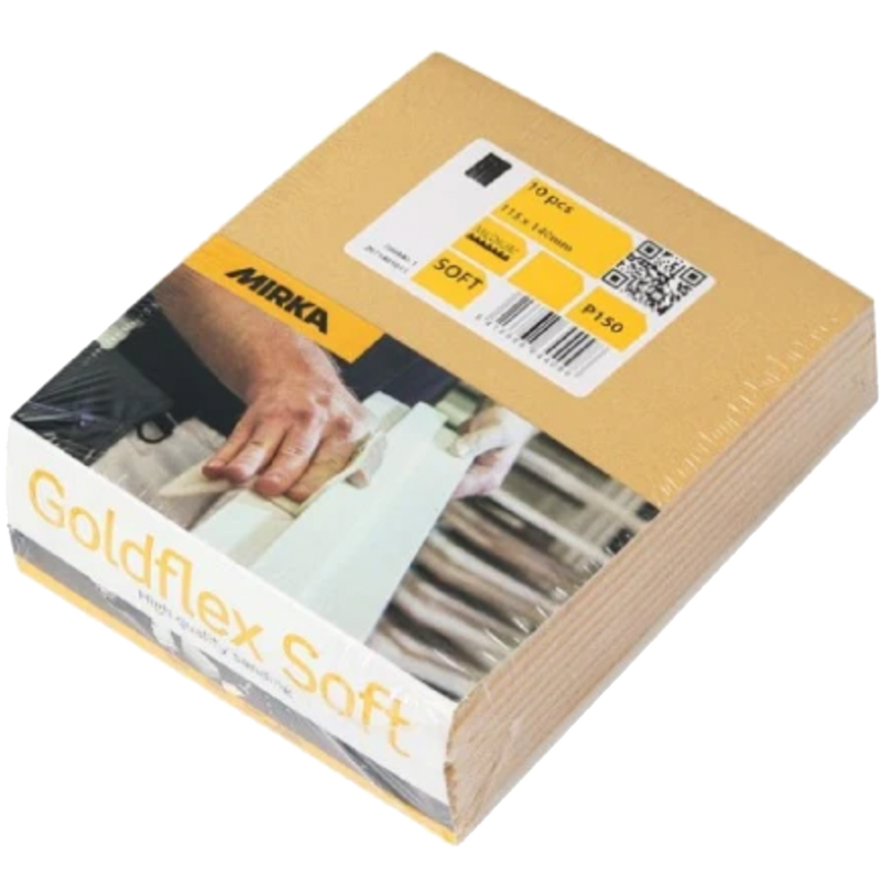 Mirka Goldflex Soft Sanding Pads 115x140mm (10 Pack)