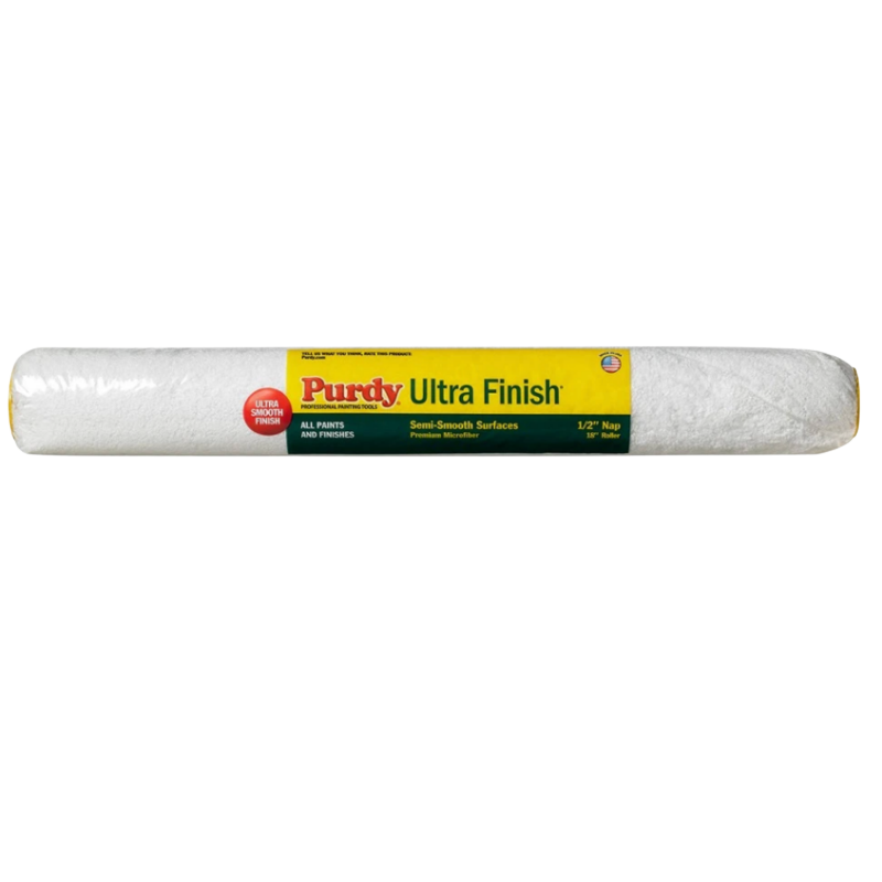 Purdy 18 Inch Ultra Finish Microfiber Paint Roller Sleeve 1/2 Nap
