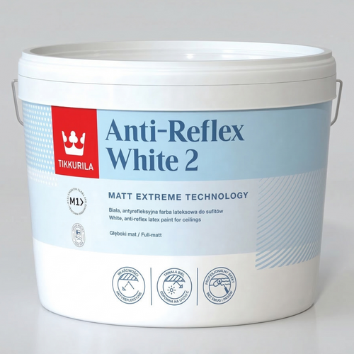 Tikkurila Ceiling Paint Anti-Reflex 2 Matt White