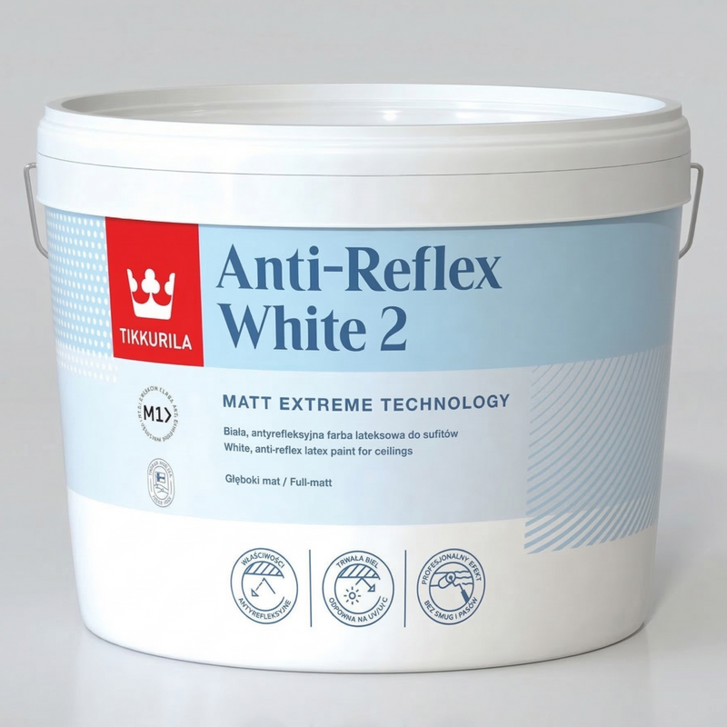 Tikkurila Ceiling Paint Anti-Reflex 2 Matt White