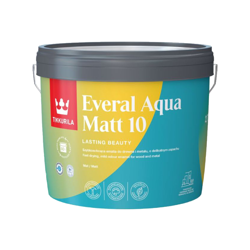 Tikkurila Everal Aqua 10% Matt 2.7L
