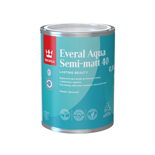 Tikkurila Everal Aqua 40 Interior / Exterior Trim & Metal Paint