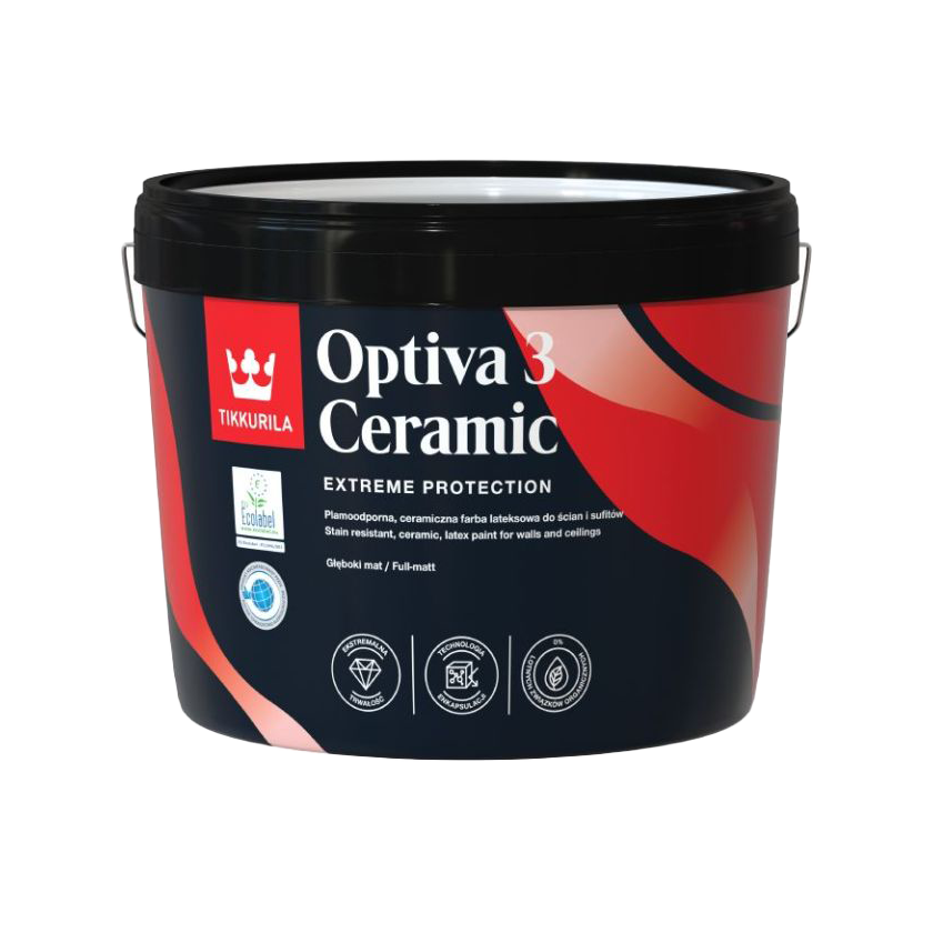 Optiva 3 Ceramic Super Matt Interior Wall Paint