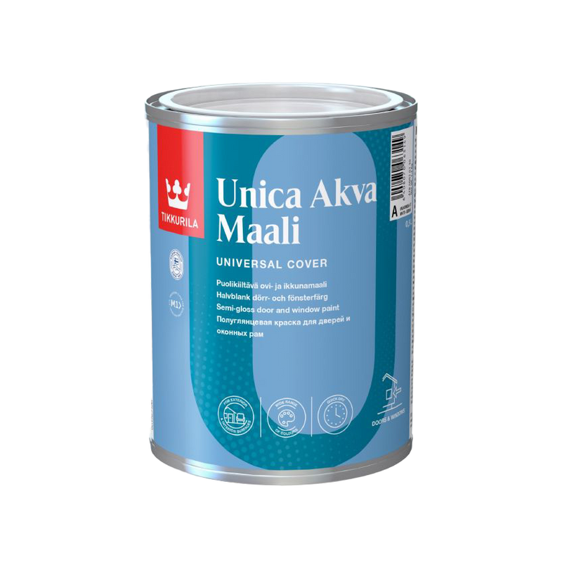 Tikkurila Unica Akva Premium Semi-Gloss Acrylic Paint