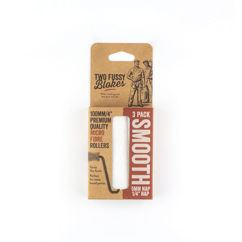 Two Fussy Blokes 4 Inch Microfiber Mini Paint Roller Sleeves