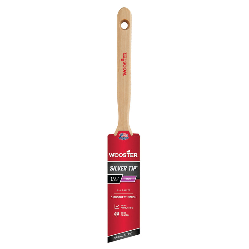 Wooster Silver Tip Soft Angle Sash Paint Brushes