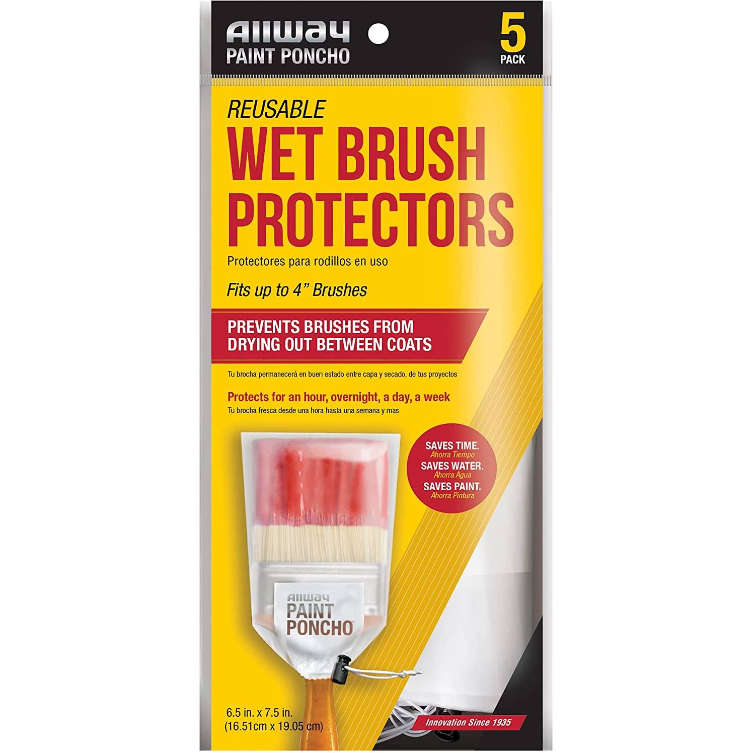 Allway Wet Brush Protectors (Pack 5)