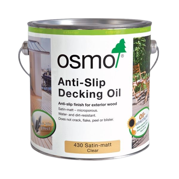 Osmo Anti-Slip Decking Oil 430 Clear Satin, 2.5L