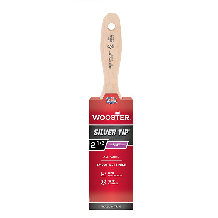 Wooster Silver Tip Soft Flat Sash Paint Brushes