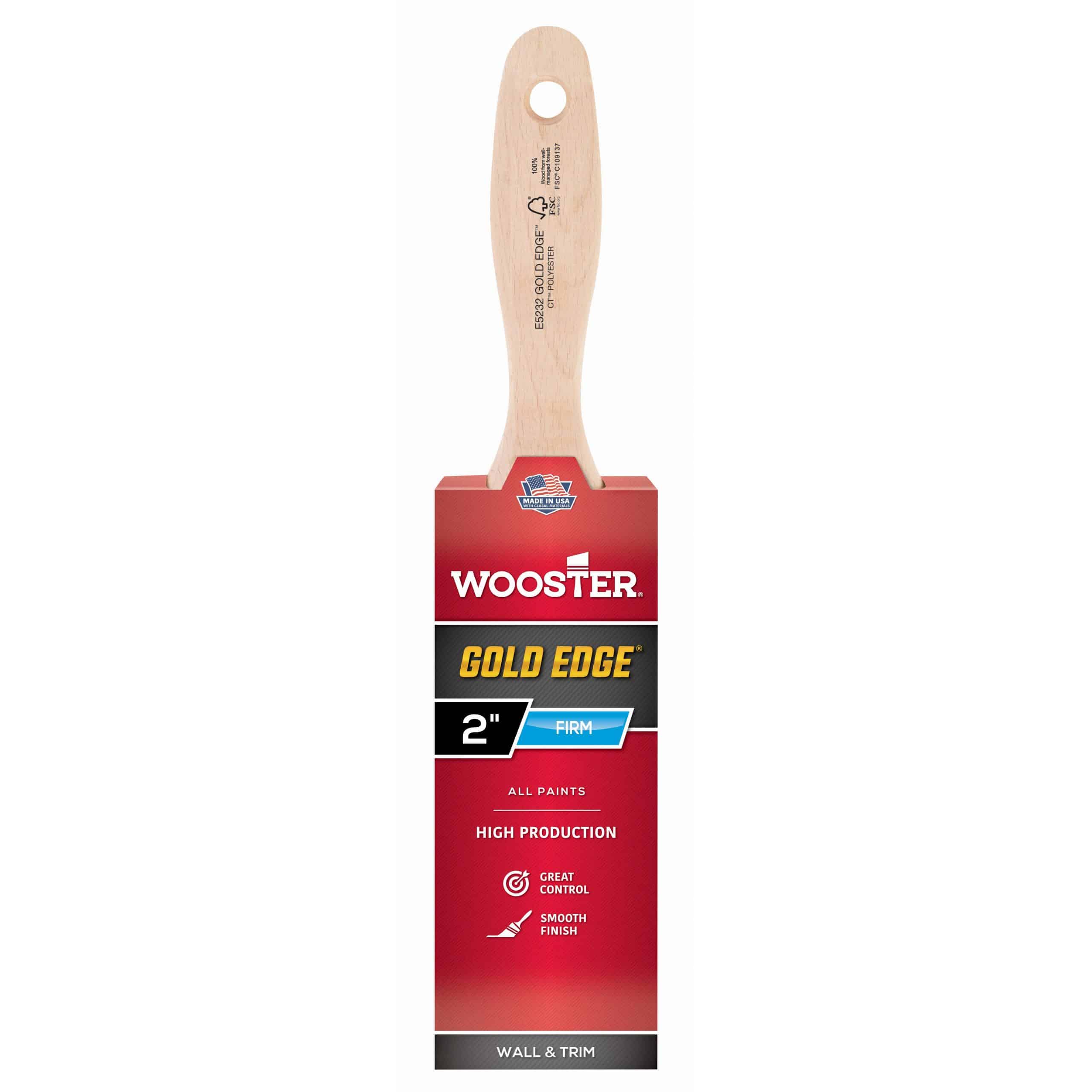 Wooster Gold Edge Firm Flat Sash Brushes