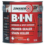 Zinsser BIN Shellac Primer, Sealer & Stain-Killer (White)