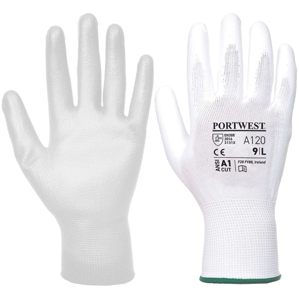 Portwest White Painters Gloves (1 Pair)