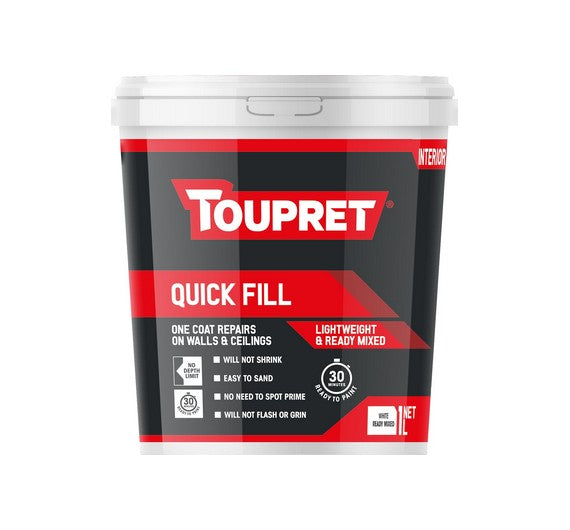 Toupret Quick Fill Lightweight Interior Ready Mixed Filler
